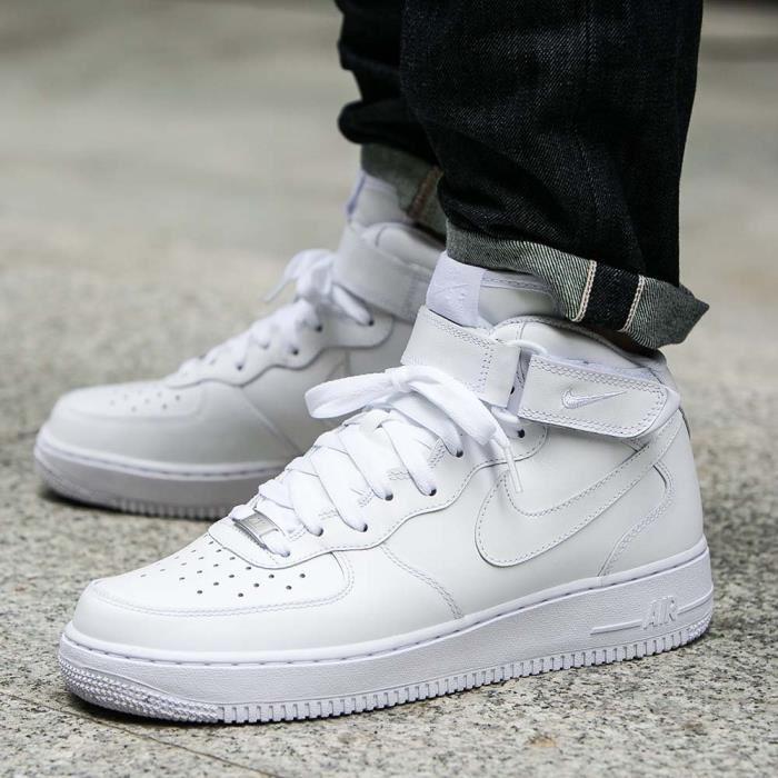 air force 1 mid blanche