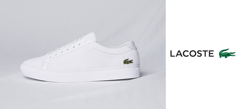 baskets blanches lacoste